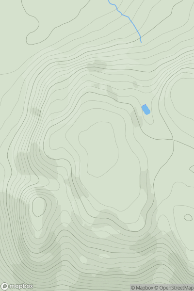 Thumbnail image for Keelogyboy Mountain (Sliabh na gCaolog Bui) showing contour plot for surrounding peak