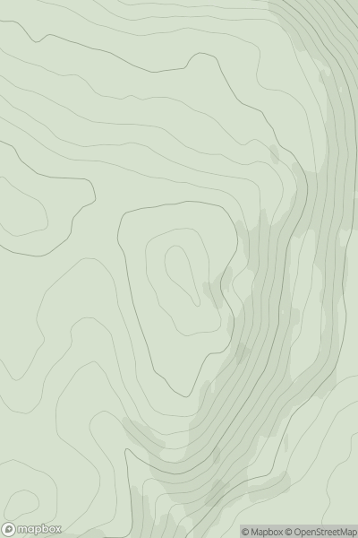 Thumbnail image for Hope Mountain showing contour plot for surrounding peak