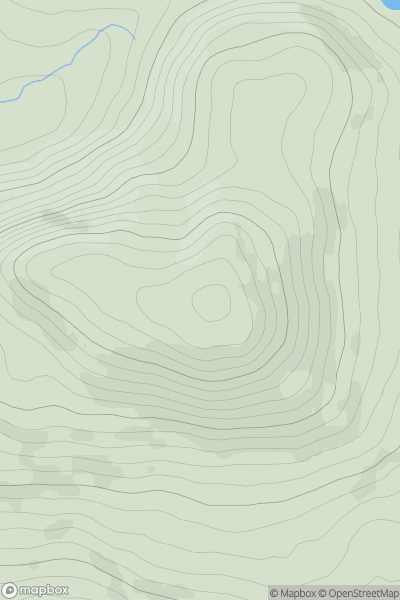 Thumbnail image for Cregg showing contour plot for surrounding peak