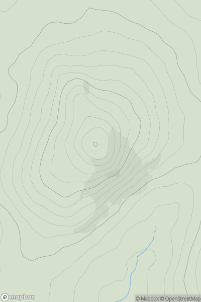 Thumbnail image for Breesy Hill showing contour plot for surrounding peak
