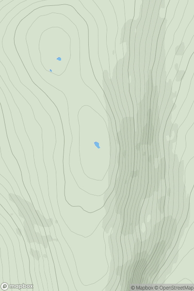 Thumbnail image for Pigeon Rock South showing contour plot for surrounding peak