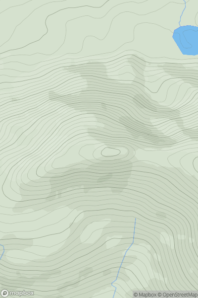 Thumbnail image for Knockaunanattin (Stumpa an Aitinn) showing contour plot for surrounding peak