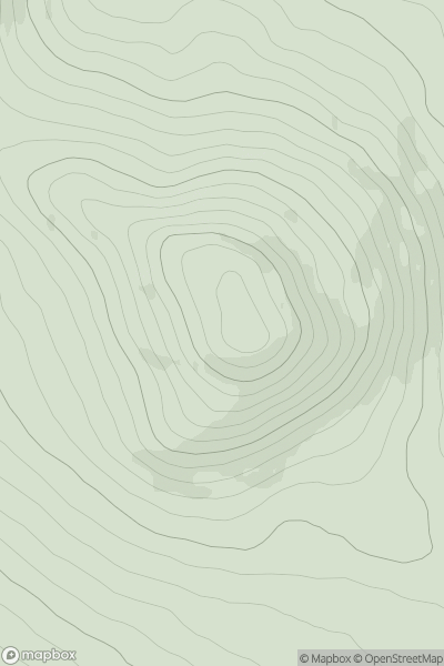 Thumbnail image for Corrymailley Hill showing contour plot for surrounding peak