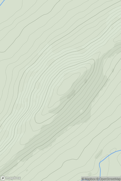 Thumbnail image for Cro na Snathaide (Coomduff) showing contour plot for surrounding peak
