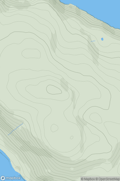 Thumbnail image for Great Orme showing contour plot for surrounding peak