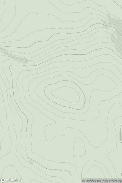 Thumbnail image for Mullaghmeen (Mullach Min) showing contour plot for surrounding peak