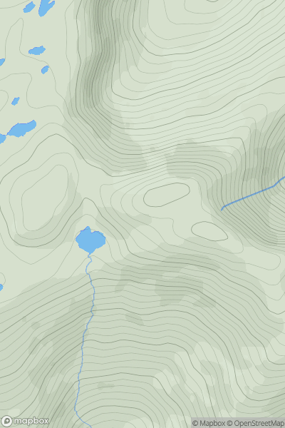 Thumbnail image for Sugarloaf Mountain Far West Top (Toberavanaha) (Curraduff) showing contour plot for surrounding peak