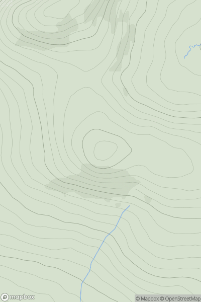 Thumbnail image for Carran South Top showing contour plot for surrounding peak