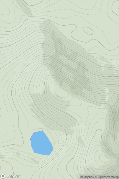 Thumbnail image for Aghla Beg NW Top showing contour plot for surrounding peak