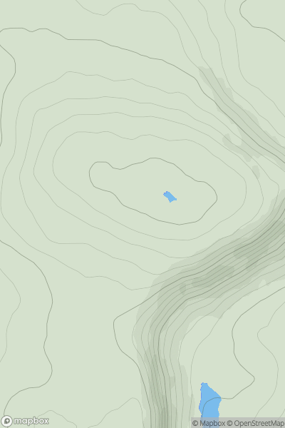 Thumbnail image for Knockacullion (Cnoc an Chuilinn) showing contour plot for surrounding peak