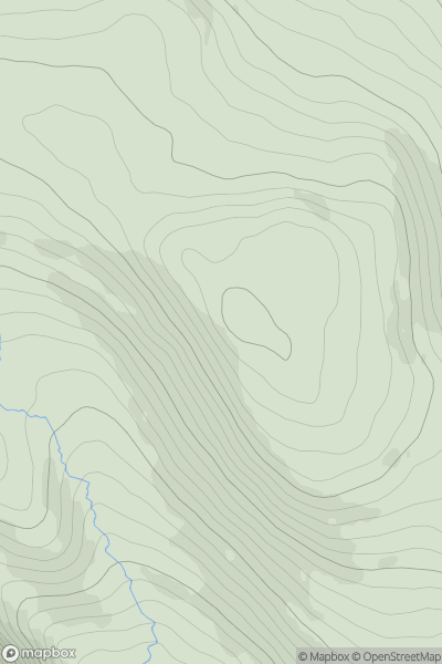 Thumbnail image for Barnanageehy (Bearna na Gaoithe) showing contour plot for surrounding peak