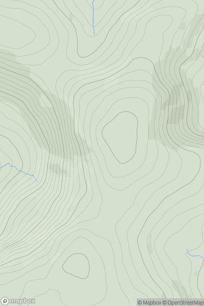 Thumbnail image for Carran Far North East Top (Carran North East Top) showing contour plot for surrounding peak