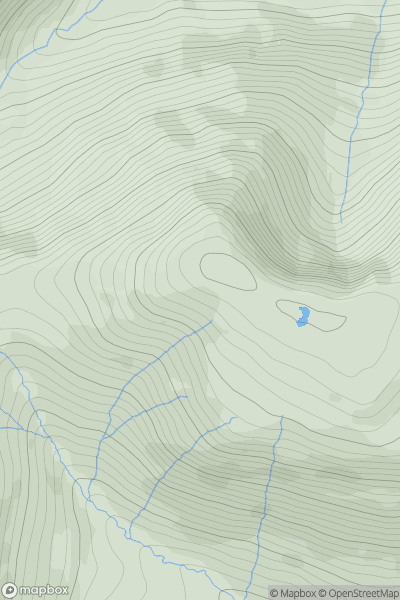 Thumbnail image for An Binn Bheag (Ben Beg) showing contour plot for surrounding peak