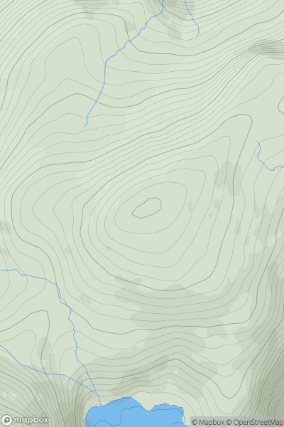 Thumbnail image for Derryclancy (Doire Clainsi) showing contour plot for surrounding peak