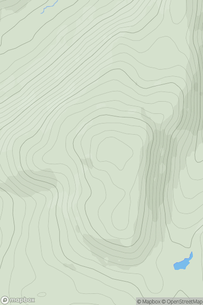 Thumbnail image for Croaghanirwore (Cruach an Fhir Mhoir) showing contour plot for surrounding peak