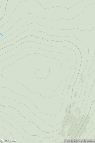 Thumbnail image for Slievenanee (Sliabh na Nia) showing contour plot for surrounding peak