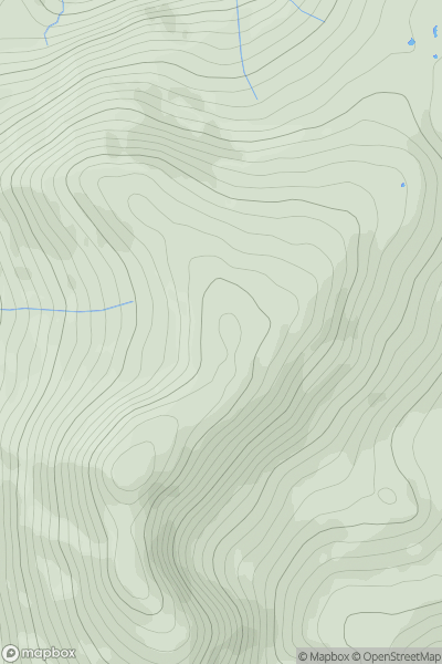 Thumbnail image for Moel Llechwedd showing contour plot for surrounding peak