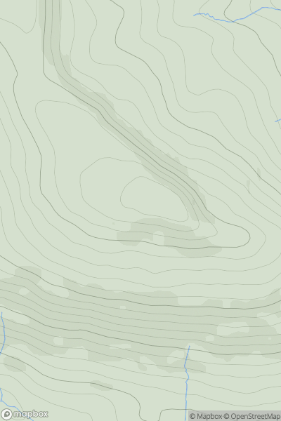 Thumbnail image for Benbeg (Cuilcagh South East Top). (Binn Bheag) showing contour plot for surrounding peak