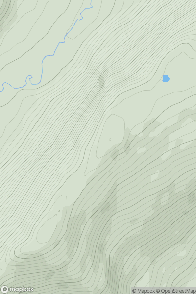 Thumbnail image for Killane Mountain (An Calan) showing contour plot for surrounding peak