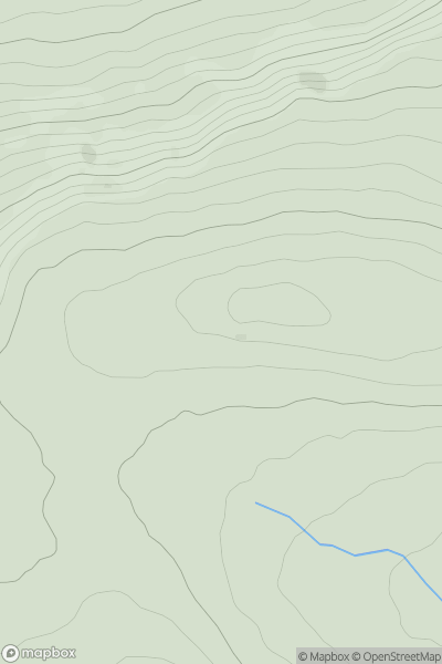 Thumbnail image for White Mountain (Sliabh Ban) showing contour plot for surrounding peak