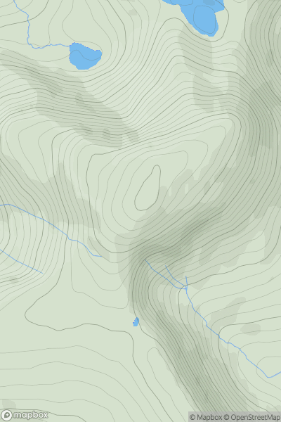 Thumbnail image for Y Llethr showing contour plot for surrounding peak