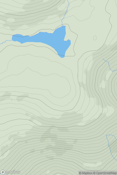 Thumbnail image for Knockboy South Top showing contour plot for surrounding peak