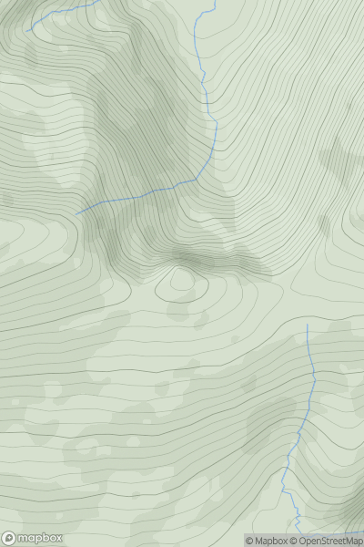 Thumbnail image for Eskatarriff East Top showing contour plot for surrounding peak