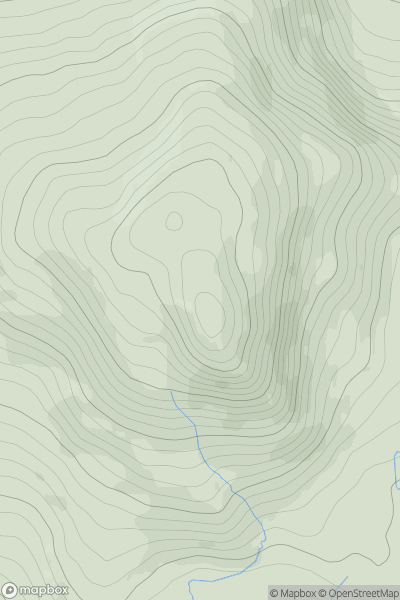 Thumbnail image for Moel Llyfnant showing contour plot for surrounding peak