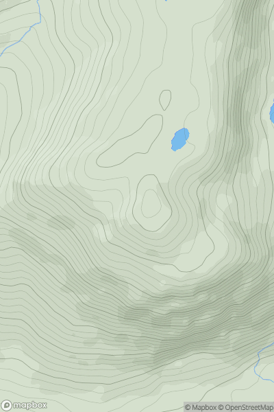 Thumbnail image for Knockeirky South Top (Canshanavoe) showing contour plot for surrounding peak