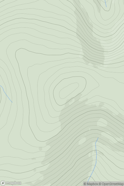 Thumbnail image for Laghtnafrankee (Leacht na Francai) showing contour plot for surrounding peak