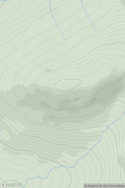 Thumbnail image for Benglenisky (Binn Ghleann Uisce) showing contour plot for surrounding peak