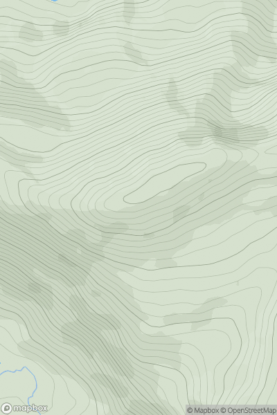 Thumbnail image for An Bhinn Lair showing contour plot for surrounding peak