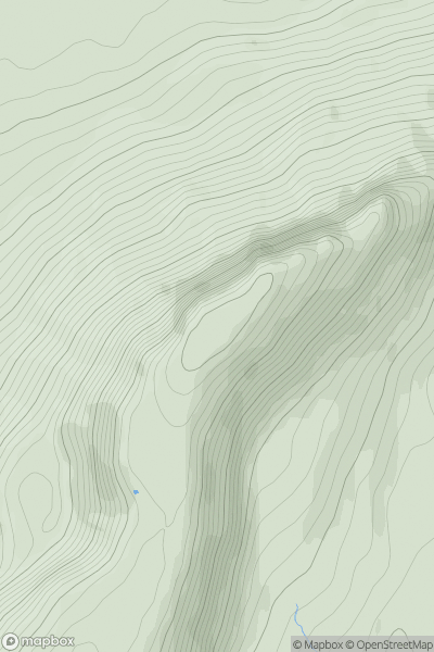 Thumbnail image for Benwiskin showing contour plot for surrounding peak