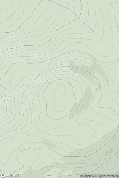 Thumbnail image for Slieve Main (Sliabh Meain) showing contour plot for surrounding peak