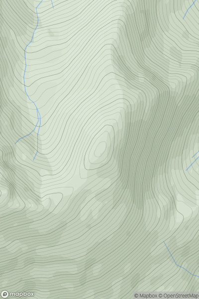 Thumbnail image for Sgorr Bhan showing contour plot for surrounding peak