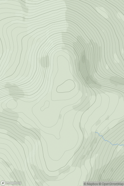 Thumbnail image for Tawny Rower showing contour plot for surrounding peak