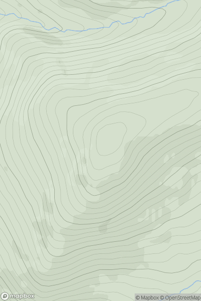 Thumbnail image for Carrickashane Mountain showing contour plot for surrounding peak