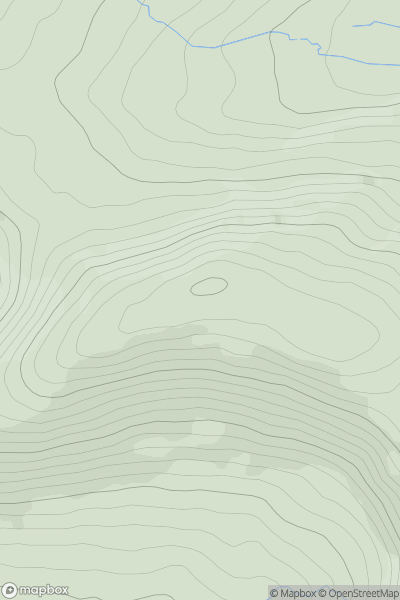 Thumbnail image for Carran Far North Top showing contour plot for surrounding peak