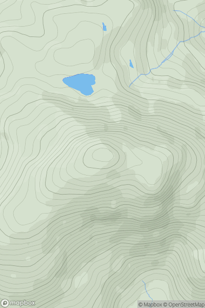 Thumbnail image for Rhinog Fawr showing contour plot for surrounding peak