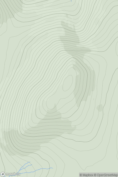 Thumbnail image for Cock Mountain (Sliabh an Choiligh) showing contour plot for surrounding peak