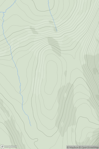 Thumbnail image for An Cnoc Fada (mullach thoir thuaidh) (Crockfadda NE Top) showing contour plot for surrounding peak