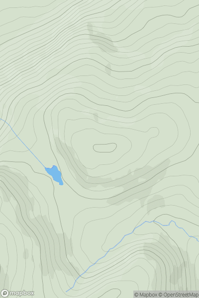 Thumbnail image for Saggartnadooish (Sagart na Dubhaise) showing contour plot for surrounding peak