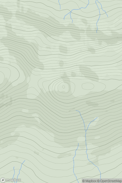 Thumbnail image for Crott Mountain (Croagh Patrick Far East Top) showing contour plot for surrounding peak