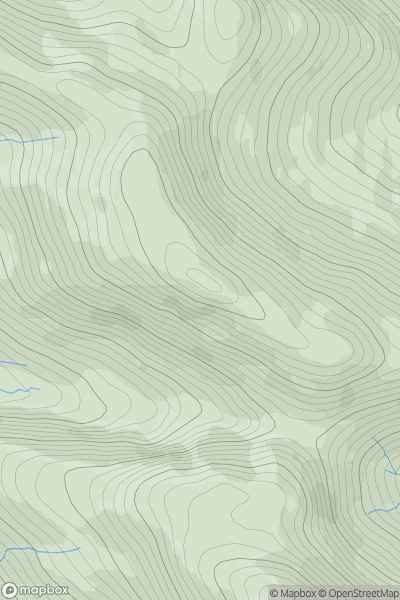 Thumbnail image for Binn Bhan (Maumturkmore) showing contour plot for surrounding peak