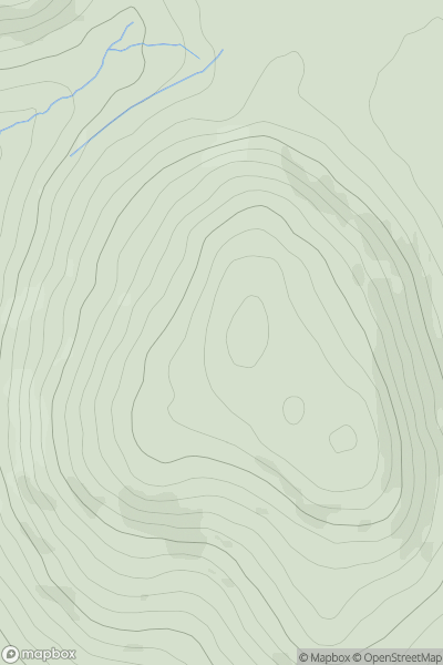 Thumbnail image for Knocknanask (Cnoc na nEasc) showing contour plot for surrounding peak