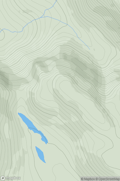 Thumbnail image for An Cnoc Fada (Crockfadda North West Top) (Crockfadda) showing contour plot for surrounding peak