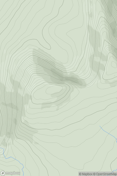 Thumbnail image for Sliabh na nGabhar (Slievenagower) showing contour plot for surrounding peak