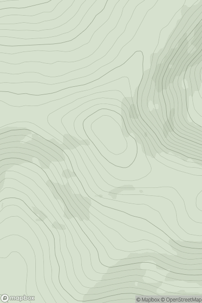 Thumbnail image for Maughanaclea Hills E Top (Maughanaclea) showing contour plot for surrounding peak