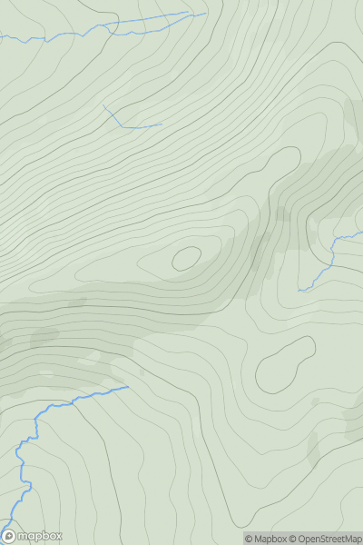 Thumbnail image for Barraboy Mountain (Cnoc Bharr Bui) showing contour plot for surrounding peak