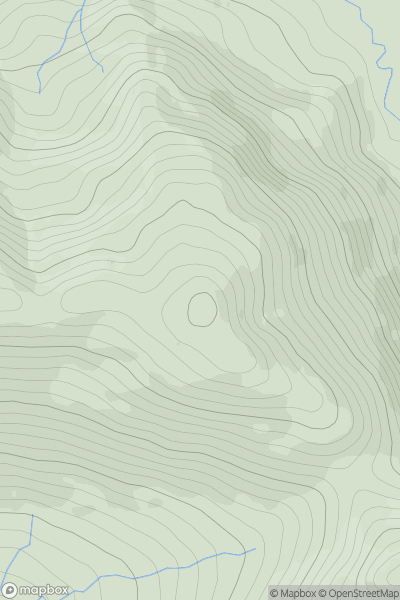 Thumbnail image for Beann Bhan (Beendarrig) showing contour plot for surrounding peak